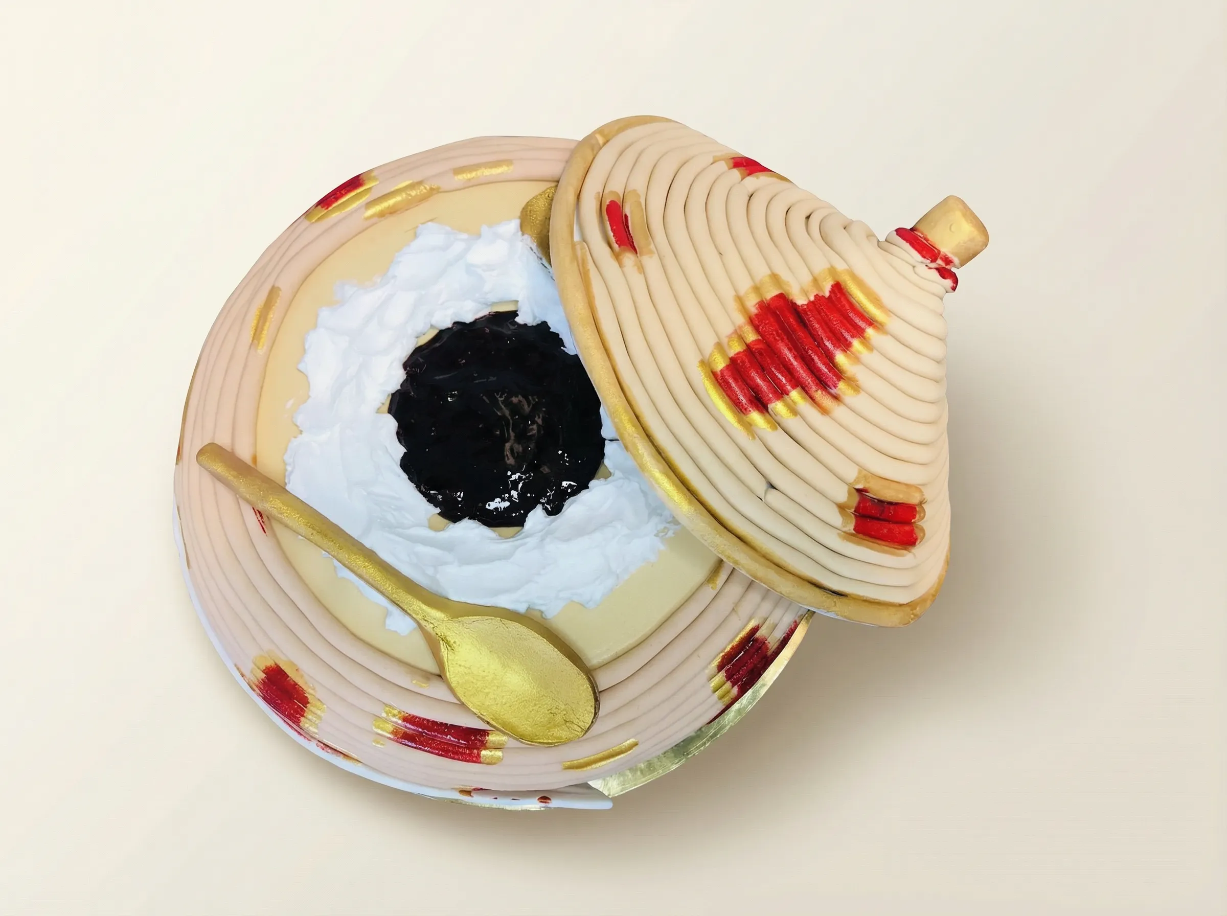 Traditional Ethiopian Genfo Celebration Cake