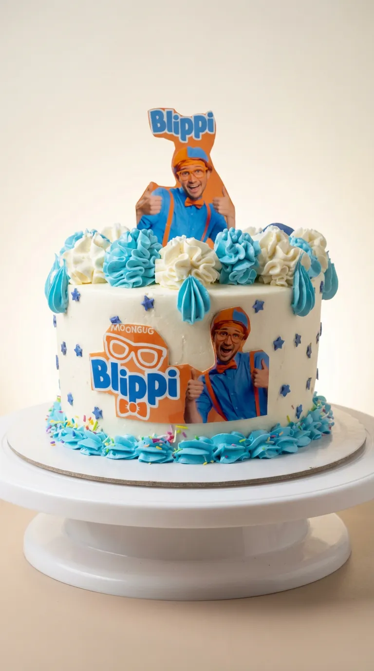 Blippi Character Birthday Cake