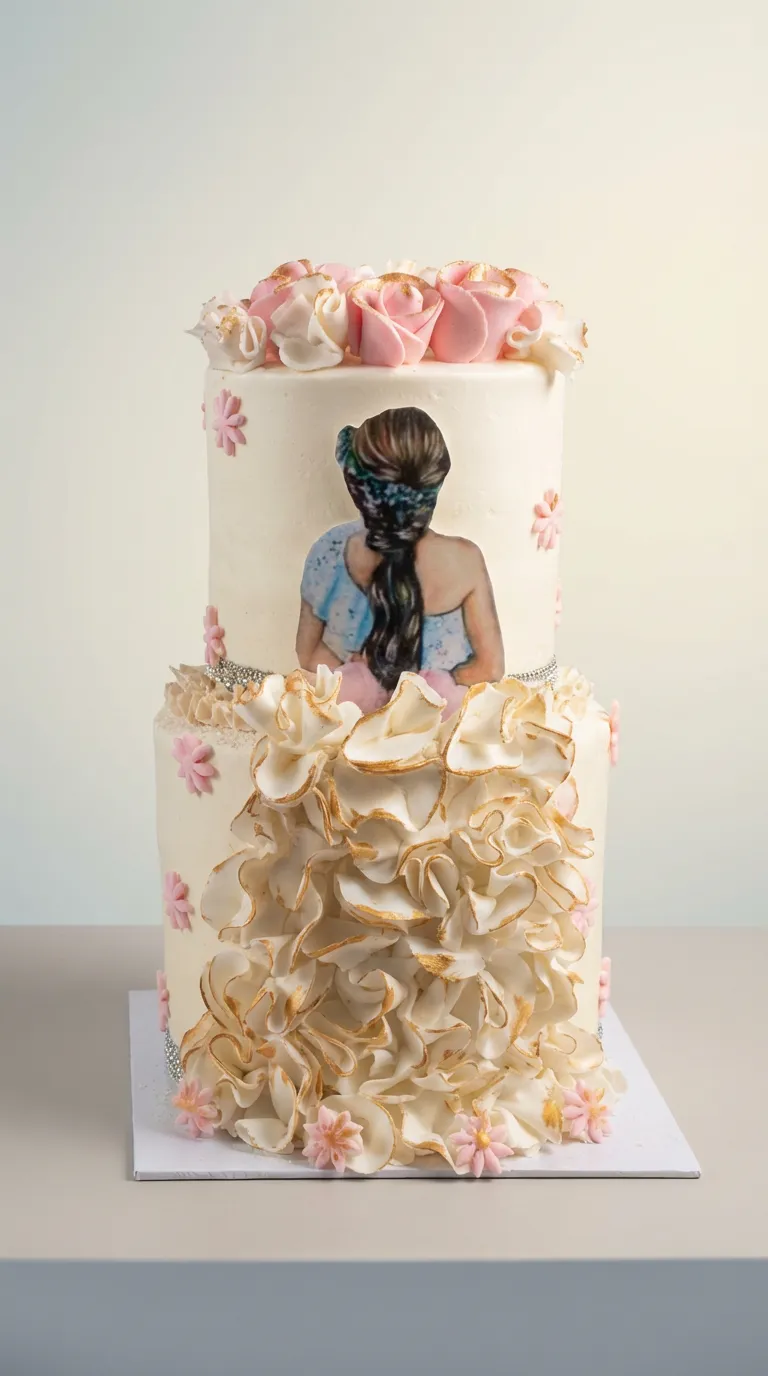 Elegant Ballet Princess Tier Cake