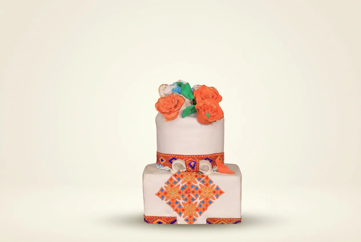 Habesha Mosaic Wedding Cake