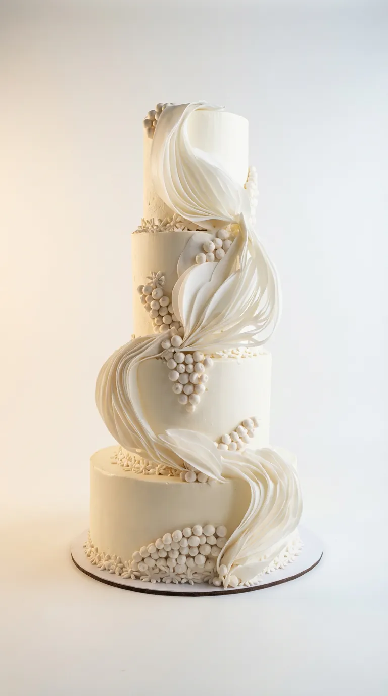 Flowing Elegance Drape Cake